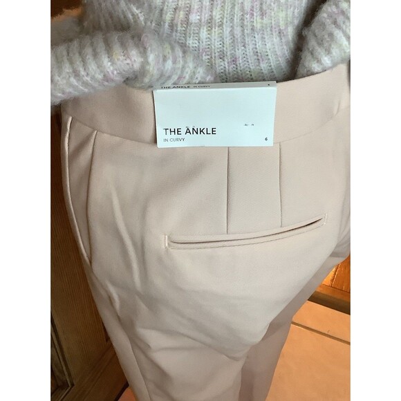 Zara Ribbed Knit Mock Neck Sleeveless Sweater / Anne Taylor The Ankle Trousers - Picture 3 of 9